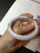 Load image into Gallery viewer, 60mm Certified Type A 100% Natural icy watery green/purple/red Jadeite Jade bangle BM87-4496
