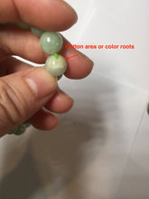 Load image into Gallery viewer, 7.5-9mm size 50-58mm 100% natural type A green jadeite jade beads bracelet group BS168
