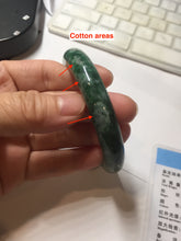 Load image into Gallery viewer, 57.5mm Certified Type A 100% Natural Sunny Green, Deep Forest Green, Gray &amp; Black Jadeite Jade Bangle AZ159-4038
