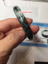 Load image into Gallery viewer, 59.6mm certified Type A 100% Natural light green purple Jadeite bangle PJ130-7293
