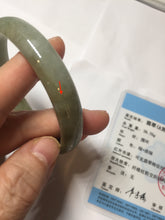Load image into Gallery viewer, 60.2mm Certified Type A 100% Natural dark green gray black jadeite Jade bangle PD173-6298
