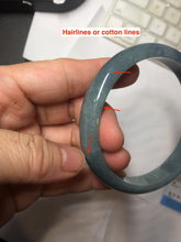 Load image into Gallery viewer, 62.2mm Certified Type A 100% Natural dark green/purple/blue/gray/black Guatemala Jadeite bangle AZ143-6427
