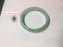 Load image into Gallery viewer, 50.5mm Certified Type A 100% Natural sunny apple green/red oval Jadeite Jade bangle BG61-0174
