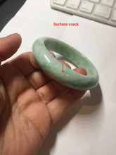 Load image into Gallery viewer, 52.3mm Certified Type A 100% Natural sunny green yellow white Jadeite bangle PC164-8128
