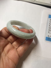 Load image into Gallery viewer, 51mm certified Type A 100% Natura light sunny green white purple Jadeite jade bangle PA241-4668
