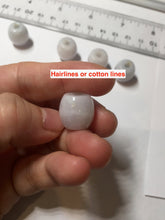 Load image into Gallery viewer, 12-14mm Type A 100% Natural white/light green/purple Jadeite Jade LuluTong (Every road is smooth) pendant S68
