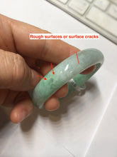 Load image into Gallery viewer, 50.5mm Certified Type A 100% Natural sunny apple green/red oval Jadeite Jade bangle BG61-0174
