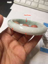 Load image into Gallery viewer, 60mm Certified Type A 100% Natural sunny green white Jadeite bangle PA263-3841
