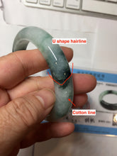 Load image into Gallery viewer, 59.6mm certified Type A 100% Natural light green purple Jadeite bangle PJ130-7293
