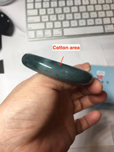 Load image into Gallery viewer, 55mm Certified Type A 100% Natural dark green/blue/gray/black Guatemala Jadeite bangle PJ141-1478
