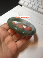 Load image into Gallery viewer, 57.5mm Certified 100% natural Type A dark green jadeite jade bangle AX131-7690
