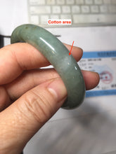 Load image into Gallery viewer, 53.6mm Certified Type A 100% Natural black/dark green/gray Jadeite bangle PJ51-2855
