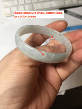 Load image into Gallery viewer, 51.5mm certified Type A 100% Natural icy light green clear white thin style Jadeite jade bangle PH45-9639
