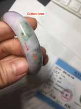 Load image into Gallery viewer, 50mm certified  100% natural Type A brown green/purple oval  jadeite jade bangle PB161-1095
