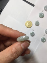 Load image into Gallery viewer, 15-19mm Type A 100% Natural light green purple white Jadeite Safety Guardian Button donuts pendant PH48 Add on item.
