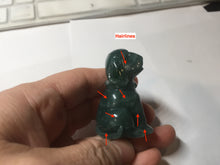 Load image into Gallery viewer, 100% Natural green/blue/gray/black Guatemala jadeite Jade doggy desk decor/worry stone PF6

