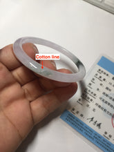 Load image into Gallery viewer, 49.5mm Certified Type A 100% Natural icy watery light green purple Jadeite Jade bangle PA73-6337

