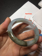 Load image into Gallery viewer, 53mm certified 100% natural Type A light green brown jadeite jade bangle AX133-7691
