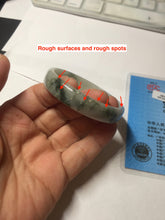 Load image into Gallery viewer, 50.5mm certified 100% natural Type A light green/gray/purple jadeite jade bangle PD201-2387
