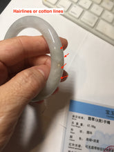 Load image into Gallery viewer, 54.5mm certified 100% natural Type A light green white yellow purple(FU LU SHOU) round cut jadeite jade bangle AA125-4900
