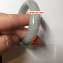 Load image into Gallery viewer, 52.3mm Certified Type A 100% Natural light green white Jadeite bangle PB290-3360
