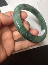 Load image into Gallery viewer, 56.5mm Certified Type A 100% Natural Woodland Green Jadeite Bangle BH234-0253
