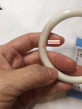 Load image into Gallery viewer, 57mm Certified Type A 100% Natural sunny green/white(白底青) Jadeite Jade bangle PE39-2852

