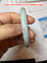 Load image into Gallery viewer, 59mm Certified Type A 100% Natural light green white purple round cut jadeite Jade bangle PB256-3232
