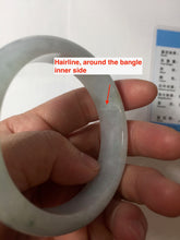 Load image into Gallery viewer, 53.2mm Certified Type A 100% Natural light green purple white Jadeite bangle PB291-3362
