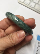 Load image into Gallery viewer, 53.3mm certified 100% natural type A dark green green jadeite jade bangle PA225-9011 Add on item Shopify only
