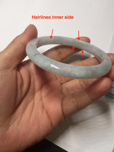 Load image into Gallery viewer, 57.5mm Certified Type A 100% Natural Light Green, Purple &amp; White Jadeite Jade Bangle AZ172-1010
