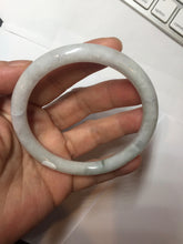 Load image into Gallery viewer, 60mm Certified Type A 100% Natural light green white round cut jadeite Jade bangle PB261-(3216)
