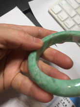 Load image into Gallery viewer, 56.2mm Certified Type A 100% Natural sunny green purple white Jadeite bangle PC168-8111
