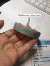 Load image into Gallery viewer, 52.8mm Certified type A 100% Natural green with green floating flowers Jadeite Jade square bangle PC36-0408
