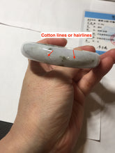 Load image into Gallery viewer, 56.3mm certified 100% natural Type A dark green/purple/white with green floating flowers jadeite jade bangle PB231-2823
