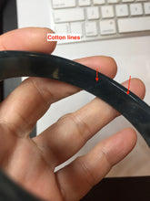 Load image into Gallery viewer, 62mm Certified Type A 100% Natural dark green/blue/gray/black Guatemala Jadeite bangle PB277-0704
