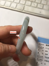 Load image into Gallery viewer, 55mm certified 100% natural Type A light green purple round cut jadeite jade bangle PA236-9871
