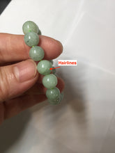Load image into Gallery viewer, 7.5-9mm size 50-58mm 100% natural type A green jadeite jade beads bracelet group BS168
