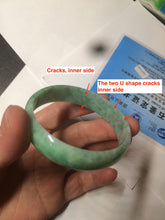 Load image into Gallery viewer, 52.5mm certified 100% natural Type A sunny green jadeite jade bangle BK5-3359
