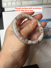 Load image into Gallery viewer, 53.3mm Certified 100% Natural Type A Light Green Purple Red Gray A Red Earth Plateau Round Cut Jadeite Jade Bangle PH203-6213
