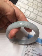 Load image into Gallery viewer, 57.5mm certified 100% natural Type A light green/purple jadeite jade bangle PE9-0311
