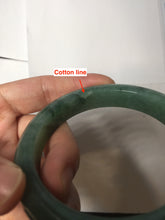 Load image into Gallery viewer, 56.5mm Certified Type A 100% Natural Woodland Green Jadeite Bangle AZ184-0432
