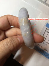 Load image into Gallery viewer, 59mm Certified Type A 100% Natural light purple yellow jadeite jade bangle BM99-4482
