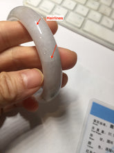 Load image into Gallery viewer, 58.8mm certified Type A 100% Natural white light green purple Jadeite Jade bangle PF69-0502
