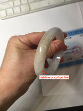 Load image into Gallery viewer, 55.5mm certified Type A 100% Natural light purple yellow brown Jadeite Jade bangle BS131-4026
