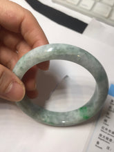 Load image into Gallery viewer, 58mm certified 100% natural type A sunny green/purple/white/gray jadeite jade bangle PJ69-2986
