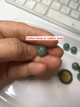 Load image into Gallery viewer, 10-10.5mm Type A 100% Natural light green dark green/gray(油青) Jadeite Jade bead pendant group PC194 Add on item

