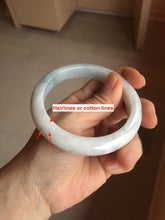 Load image into Gallery viewer, 59.8mm Certificated Type A 100% Natural White green Jadeite Jade bangle AA117-8441
