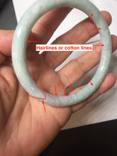 Load image into Gallery viewer, 61mm certified Type A 100% Natural light green light purple round cut Jadeite Jade bangle PH218-3235
