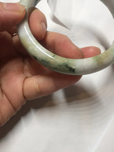 Load image into Gallery viewer, 59mm certified 100% natural Type A green purple yellow(FU LU SHOU) white jadeite bangle PD159-6290
